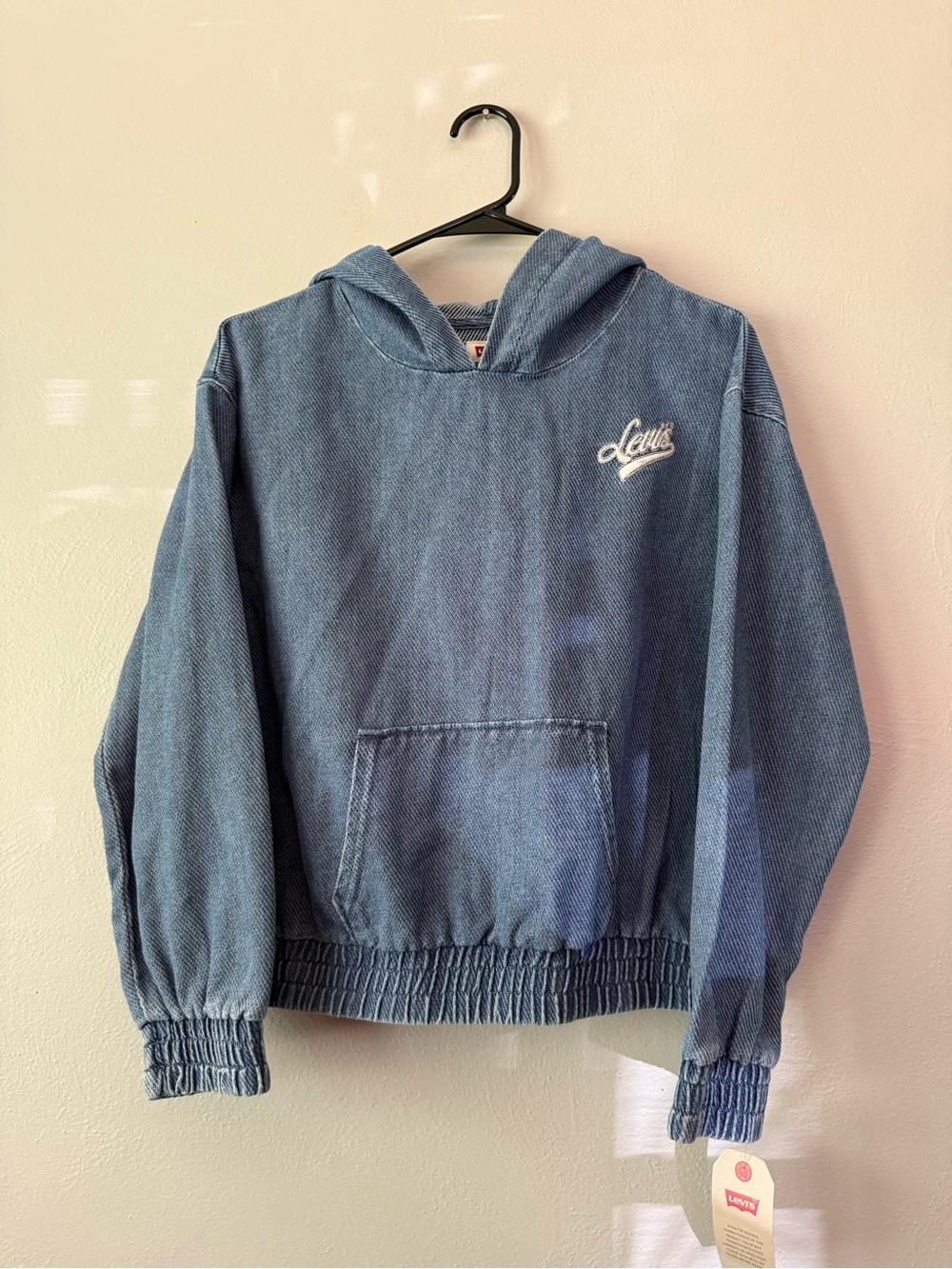 Levi's Kids Denim Blue Hooded Sweatshirt